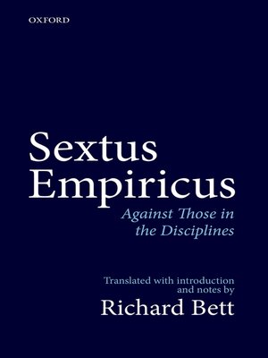 cover image of Sextus Empiricus